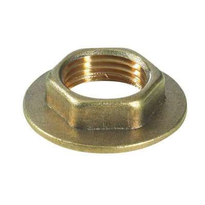 Tesla Brass Flanged Backnut 3/4"960098 from B&Q