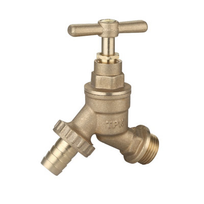 Plumbright 3/4" Hose Union Bibcock (Brass) from B&Q