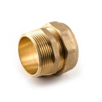 Plumbright Compression Adaptor 54mmx2" Male 21018338 from B&Q