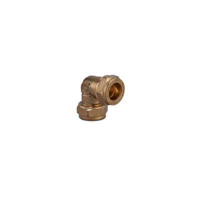Plumbright Compression Equal Elbow 15mm P801.05. G31515 from B&Q