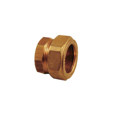 Plumbright Compression Stop End 15mm P923.4. G35115 from B&Q