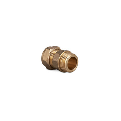 Plumbright Compression Coupling Male 15mm X 1/2" G31105015. from B&Q