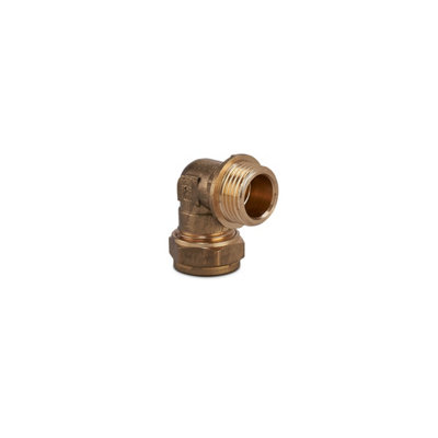Plumbright Compression Elbow Male 15mm X 1/2" P802.08 from B&Q