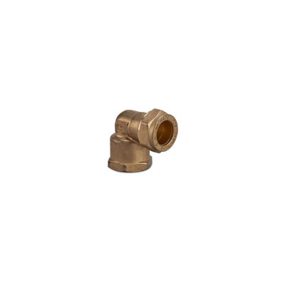 Plumbright Compression Elbow Female 15mm X 1/2" P802.08 from B&Q