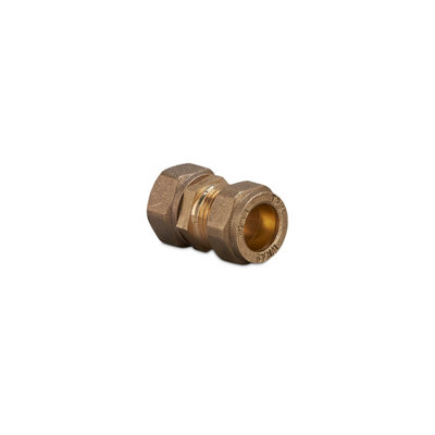 Plumbright Compression Swivel Straight Tap Connector 15mm X 1/2" G32705015 from B&Q