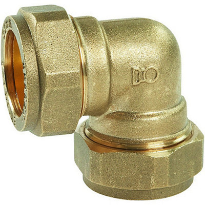 Plumbright Compression Equal Elbow 28mm P801.09 from B&Q