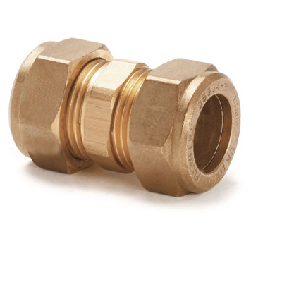 Plumbright Compression Straight Coupling 42mm Dzr G31042Dz from B&Q