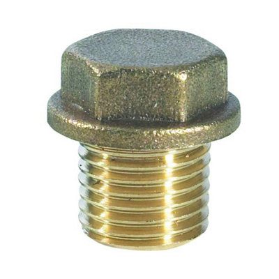 Plumbright Brass Flang Plug 1 1/2" from B&Q