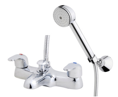 Iflo Barcelona Bath Shower Mixer Tap Brass 604587 from B&Q