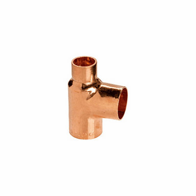 Plumbright Endfeed One End Branch Reduced Tee 28 X 22 X 28mm 30053834 from B&Q