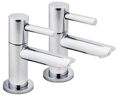 Iflo Aura Basin TapsChrome (Pair) from B&Q