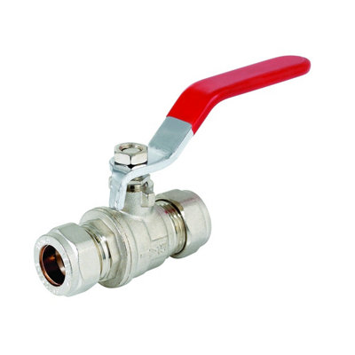 Plumbright Compression Lever Ballvalve 28mmWater Only from B&Q