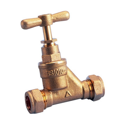 Plumbright Compression Stop  28mm H-02201-28 from B&Q