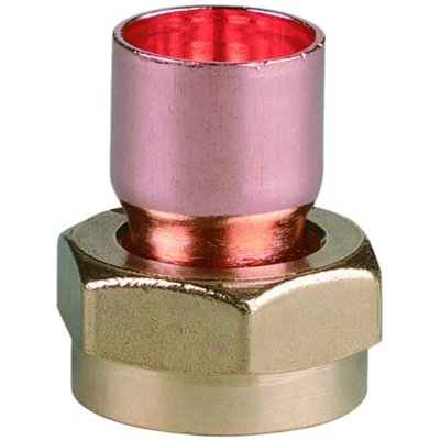 Plumbright Endfeed Cylinder Union Adaptor 1" X 22mm 30069501 from B&Q
