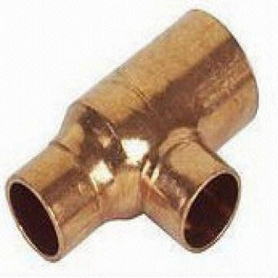 Plumbright Endfeed Tee Reduced End & Branch 42mm X 35mm X 35mm 5130R.423535 from B&Q