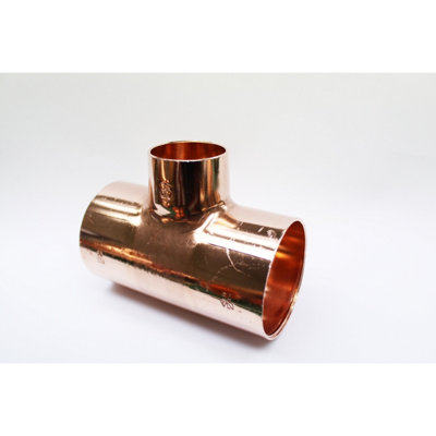 Plumbright Endfeed One End Branch Reduced Tee 54 X 54 X 35mm 30053882 from B&Q