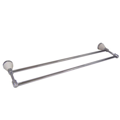 Iflo Windsor Bathroom Double Towel Rail Wall Mounted from B&Q