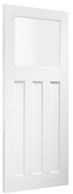 Xl Joinery Internal White Primed Dx Door With Obscure Glass1981 X 762 X 35mm (30") from B&Q