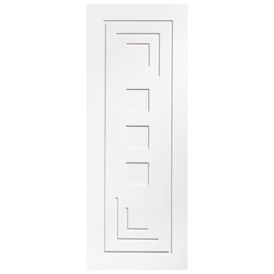 Xl Joinery Internal White Primed Altino Door 1981 X 838 X 35mm (33") from B&Q
