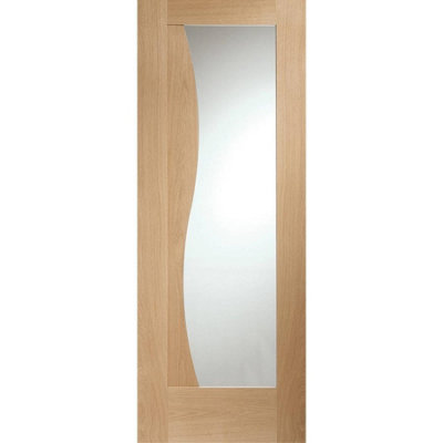 XL Joinery Internal Oak Emilia With Clear Glass1981 X 686 X 35mm (27") from B&Q