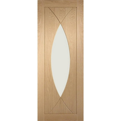 XL Joinery Internal Oak Pre-Finished Pesaro With Clear Glass1981 X 686 X 35mm (27") from B&Q