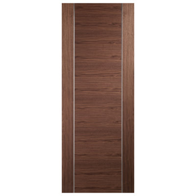 Xl Joinery Internal Walnut Pre-Finished Forli Door 1981 X 838 X 35mm (33") from B&Q