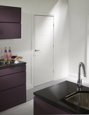 XL Joinery Internal White Primed Palermo1981 X 711 X 35mm (28") from B&Q