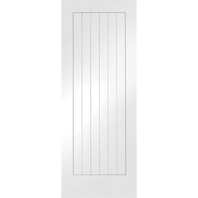 XL Joinery Internal White Primed Suffolk Fire Door1981 X 686 X 44mm (27") from B&Q