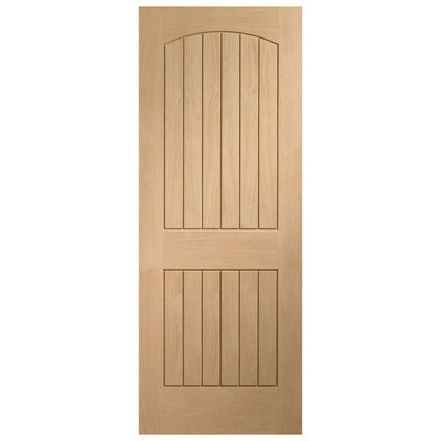 Xl Joinery Internal Oak Sussex Door 1981 X 838 X 35mm (33") from B&Q