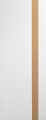 Xl Joinery Internal White / Oak Pre-Finished Praiano Door 1981 X 686 X 35mm (27") from B&Q