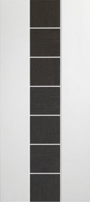 Xl Joinery Internal White/dark Grey Pre-Finished Messina Door 1981 X 838 X 35mm (33") from B&Q