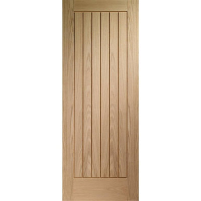 XL Joinery Internal Oak Suffolk Fire Door2040 X 926 X 44mm from B&Q