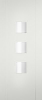 XL Joinery Ext Tricoya Double Glazed Turin With Obscure Glass1981 X 838 X 44mm (33") from B&Q