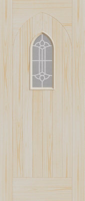 XL Joinery External Accoya Double Glazed WestminsterScreen Printed Glass1981 X 838 X 44mm (33") from B&Q