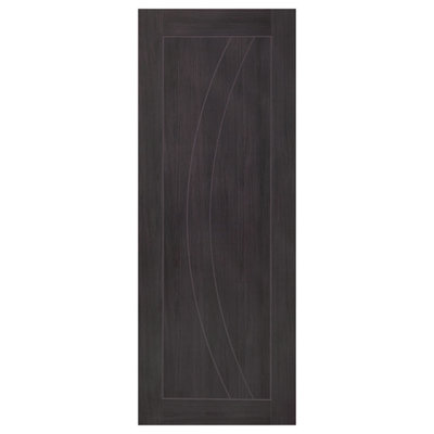 B&Q -  Internal Laminate Umber Grey Salerno Fire Door 1981 X 762 X 44mm (30")
