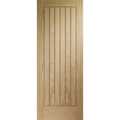 XL Joinery Internal Oak Suffolk2040 X 826 X 40mm from B&Q
