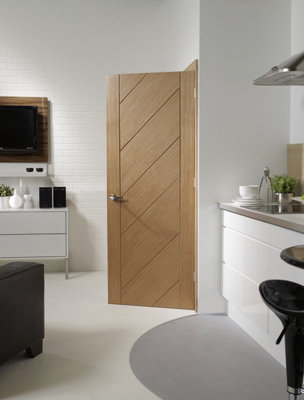 Xl Joinery Internal Monza Oak Fire Door 2040 X 726 X 44mm from B&Q