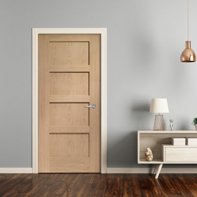 XL Joinery Internal Oak Shaker Fire Door2040 X 626 X 44mm from B&Q