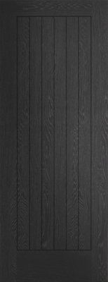 Internal Black Cottage Fd30 Fire Door2040 X 826 X 44mmSuffolkXl Joinery from B&Q