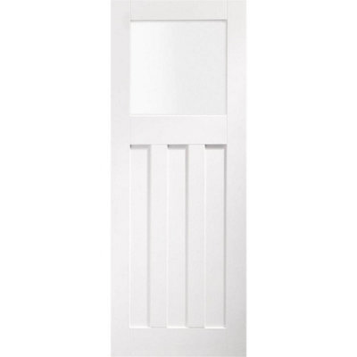 XL Joinery Internal White Primed Dx With Obscure Glass2040 X 826 X 40mm from B&Q