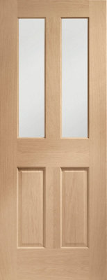 XL Joinery Internal Oak Pre-Finished Malton With Clear Bevelled Glass2040 X 726 X 40mm from B&Q