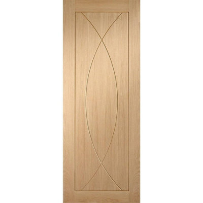 XL Joinery Internal Oak Pre-Finished Pesaro Fire Door1981 X 686 X 44mm (27") from B&Q