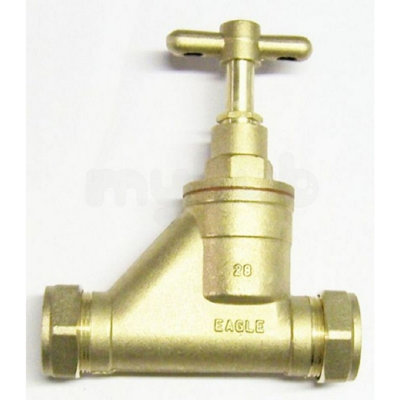 Plumbright Compression Stop Tap 28mm Dzr from B&Q