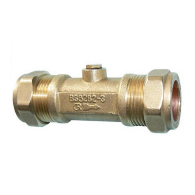 Plumbright Double Check Valve 54mm (Brass) Dzr from B&Q
