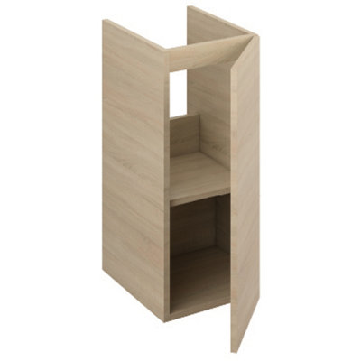 Iflo Aliano Oak Base Unit With Pre-Cut Service Void 300mm X 380mm 762700 from B&Q