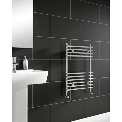 Iflo Furnas Designer Towel Radiator 700 X 500mm Chrome from B&Q