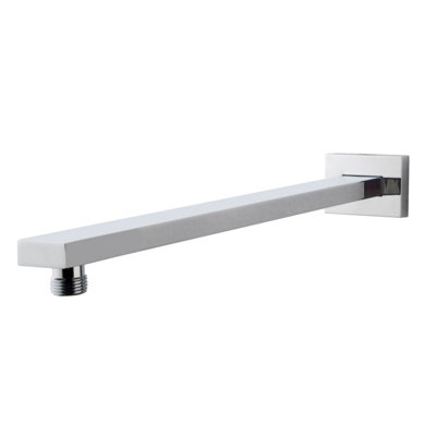 Iflo Square Wall Mounted Shower Arm G1/2 Connection from B&Q