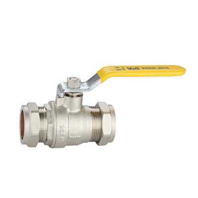 Plumbright Lever Ball Valve Yellow Handle 28mm Prlbv28Yel from B&Q