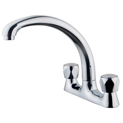  - Iflo New Base Kitchen Deck Sink Mixer Tap Dual Handle