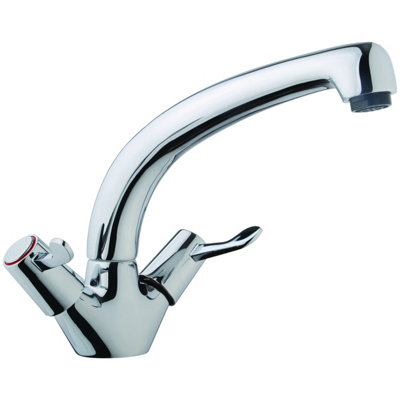 Iflo New Lever Monobloc Kitchen Sink Mixer Dual Lever from B&Q